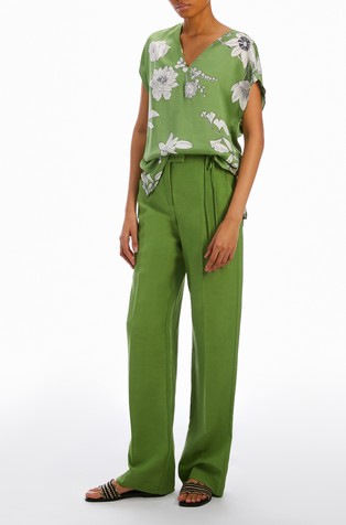 Bluza od viskoze s cvjetnim uzorkom