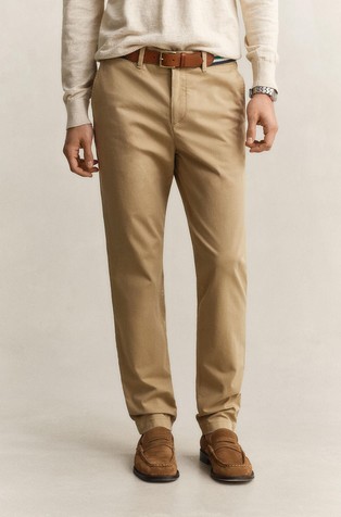 Slim fit chino hlače od rastezljivog organskog pamuka