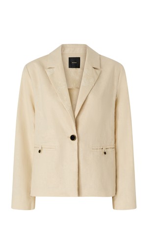 Laneni sako s čipkom