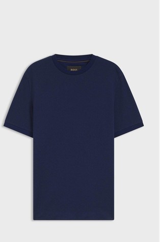 Knit T-shirt in cotton-silk