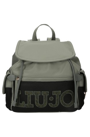 Nylon backpack with logo