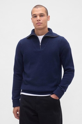 CashSoft Quarter-Zip Pullover Sweater