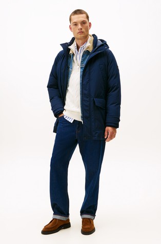 Vodoodbojna jakna punjena paperjem s kapuljačom