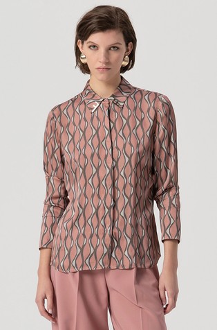 Košulja od mješavine viskoze s uzorkom