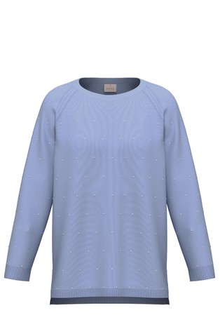 Pleten pulover od mješavine viskoze sa zakovicama