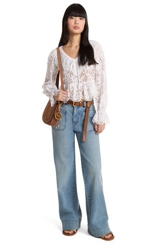 Široke jeans hlače