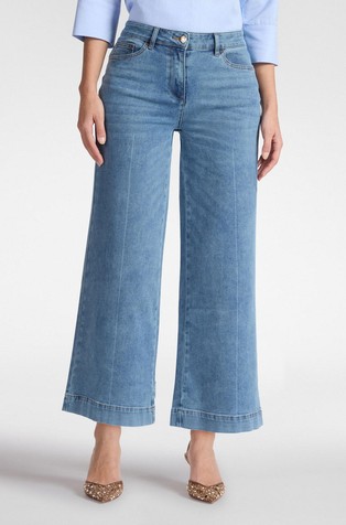 Mary cropped jeans hlače sa zvonastim nogavicama