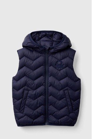 Padded vest with hood