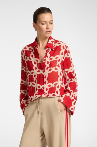 Viskozna košulja s uzorkom