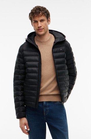 Water-repellent Quilted hooded jacket