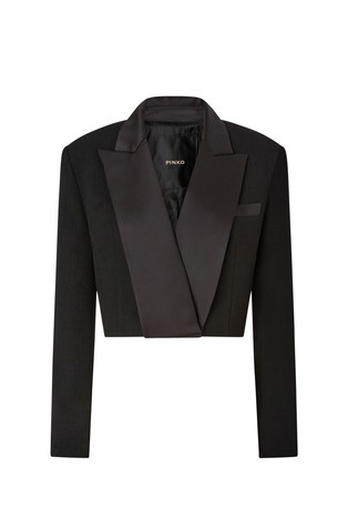 Cropped sako sa satenskim detaljima