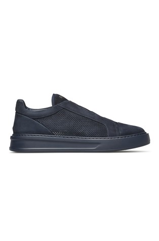 Suede slip-on sneakers