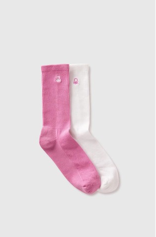 Two pairs of logo socks