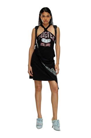 Kratka haljina od jerseya s otiskom