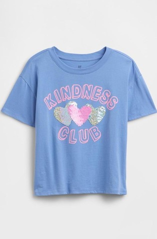 Oversized fit majica kratkih rukava za djevojčice