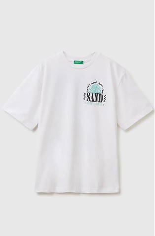 Oversized fit majica kratkih rukava s otiskom straga