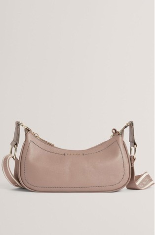 Kožna torbica s logo naramenicom