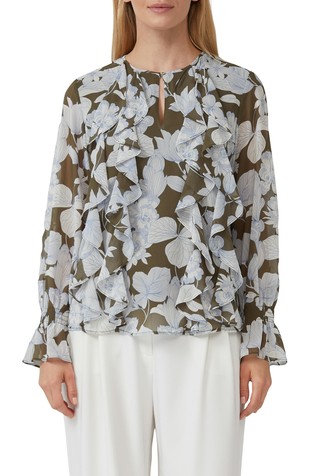 Bluza od šifona s volanima