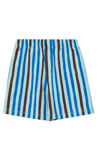 Loose fit lagane kratke hlače s prugastim uzorkom