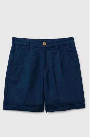 Linen blend shorts