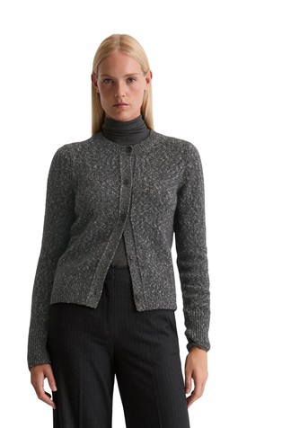 Cardigan slim in cotton-blend
