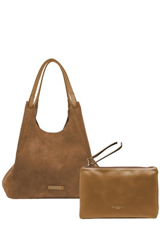 Dua torba za nošenje preko ramena od brušene kože