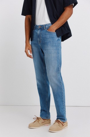 Slim fit jeans hlače s ispranim izgledom