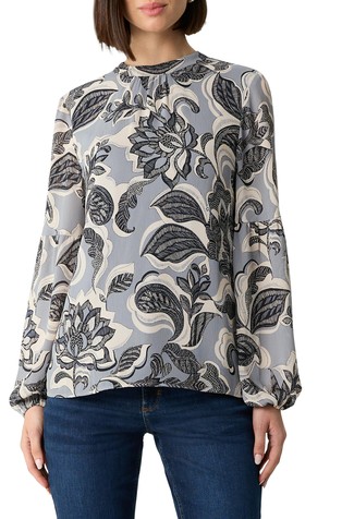 Bluza od šifona s cvjetnim uzorkom