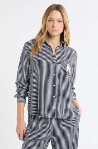 Hilda prugast gornji dio pidžame s vezom