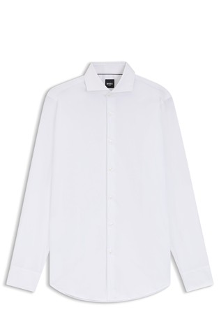 Slim fit pamučna košulja otporna na gužvanje