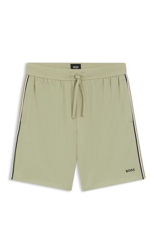 Stretch-cotton pyjama shorts