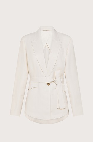 Sako s trakom za vezanje