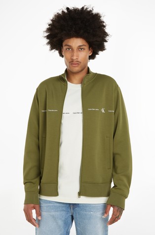 Relaxed fit logo pulover s patentnim zatvaračem