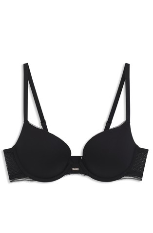 Push-up grudnjak od mikrofibre s umetcima od čipke