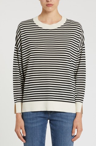 Oversized striped sweater