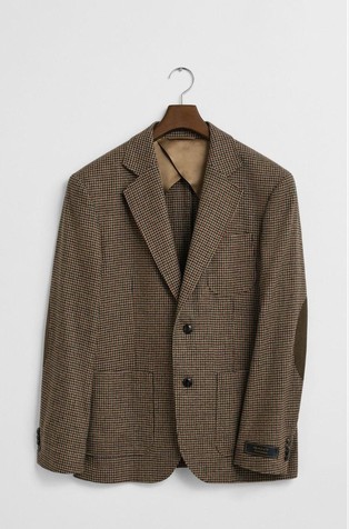 Slim fit sako s pepita uzorkom