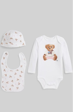 Polo Bear pamučni 3-dijelni komplet