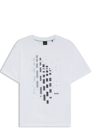 Majica od rastezljivog pamuka s geometrijskim otiskom