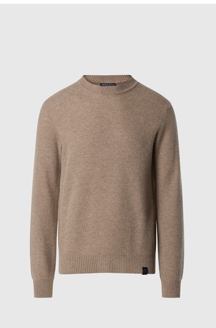 Wool-blend knit sweater