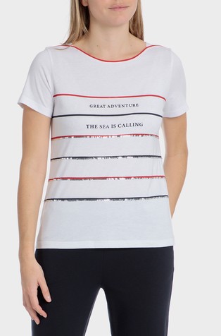 Sequins T-shirt in cotton-blend