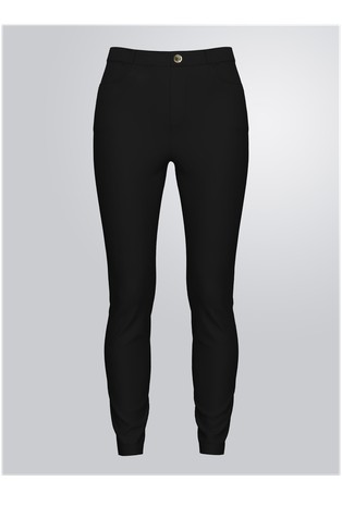 Skinny trousers with rhinestones