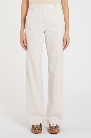 Straight fit hlače od rastezljivog pamuka