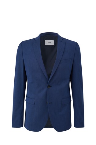 Slim fit sako od mješavine viskoze