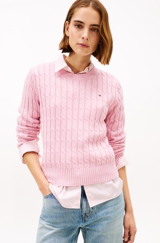 Cable Knit Cotton Jumper