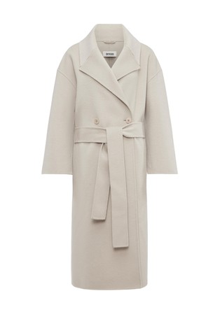 Kaput od mješavine vune s trakom za vezanje