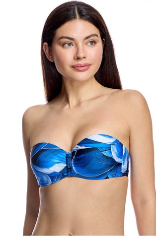 Bandeau gornji dio kupaćeg kostima s cvjetnim uzorkom