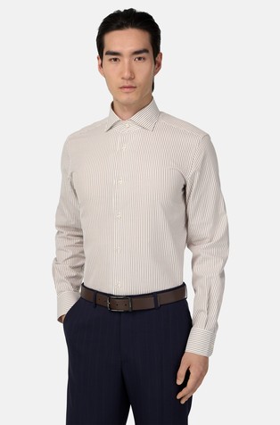 Regular fit prugasta pamučna košulja