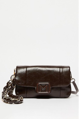Mini bag in coated fabric