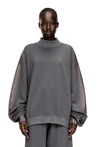 Relaxed fit pulover s metalno svjetlucavim vlaknima