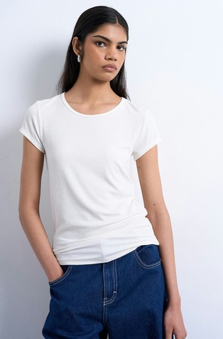 TSPREMIUM stretch viscose T-shirt